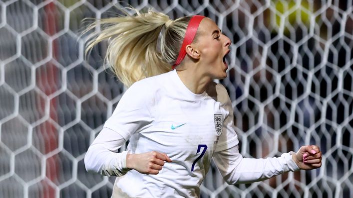 Chloe Kelly was at the double as England hammered Belgium