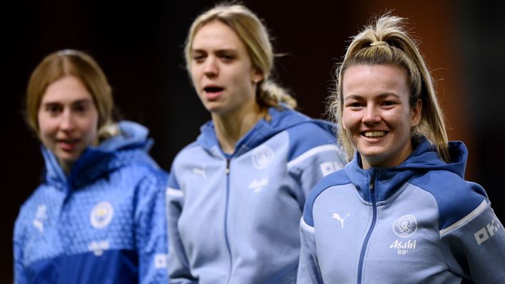 Lauren Hemp and her Manchester City team-mates could win a domestic treble