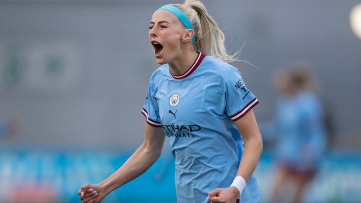 Chloe Kelly netted twice as Manchester City thrashed West Ham