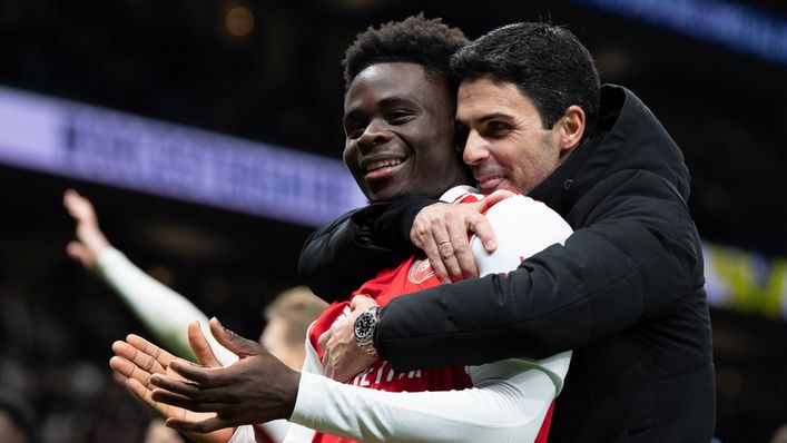 Bukayo Saka has thrived under Arsenal manager Mikel Arteta