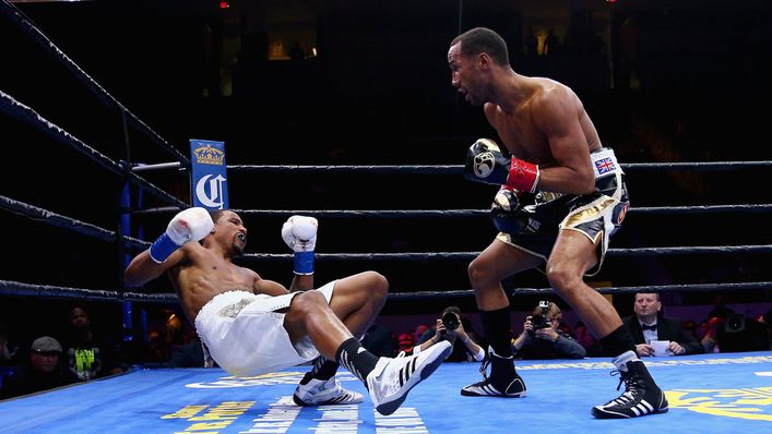 James DeGale twice floored Andre Dirrell on his way to a unanimous points victory