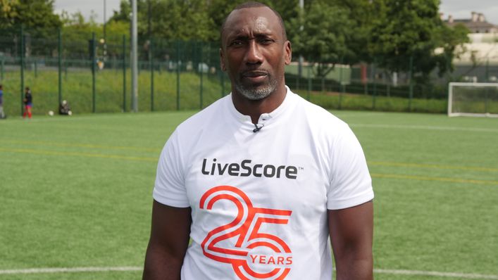 Jimmy Floyd Hasselbaink launched LiveScore's Life-changing Goals campaign