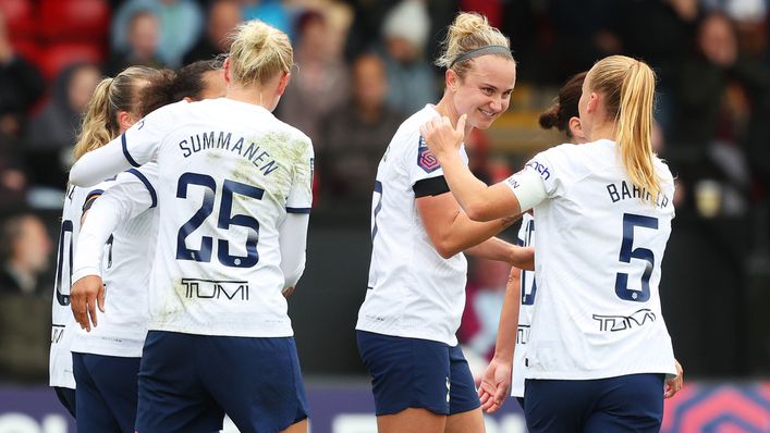 Tottenham came from behind to beat Aston Villa in the Women's Super League on Saturday