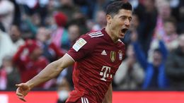 Bayern Munich striker Robert Lewandowski scored 43 Bundsliga goals in 2021