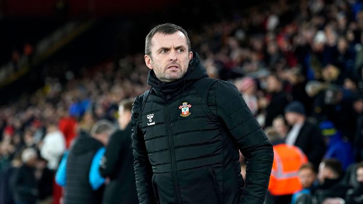 Nathan Jones is seeking his first Premier League win with Southampton