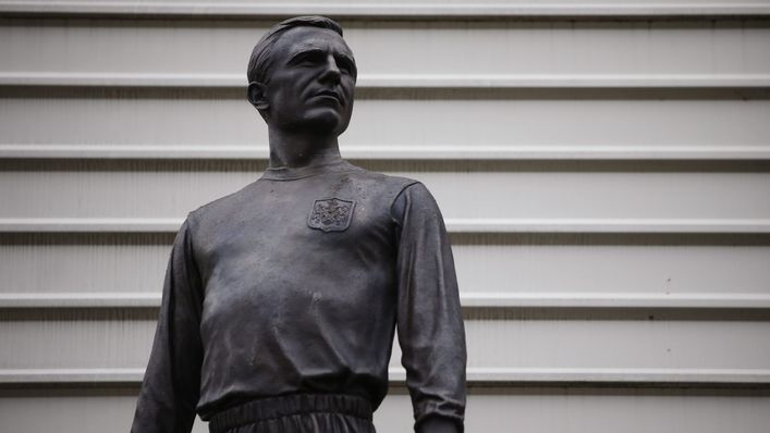 A statue of George Cohen stands proudly outside Craven Cottage