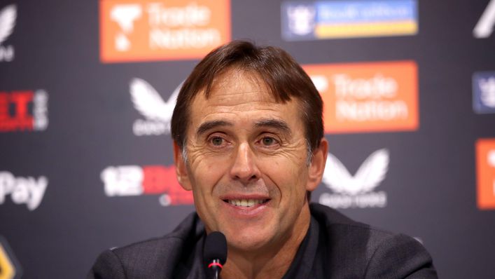 Julen Lopetegui takes charge of his first Premier League match on Boxing Day