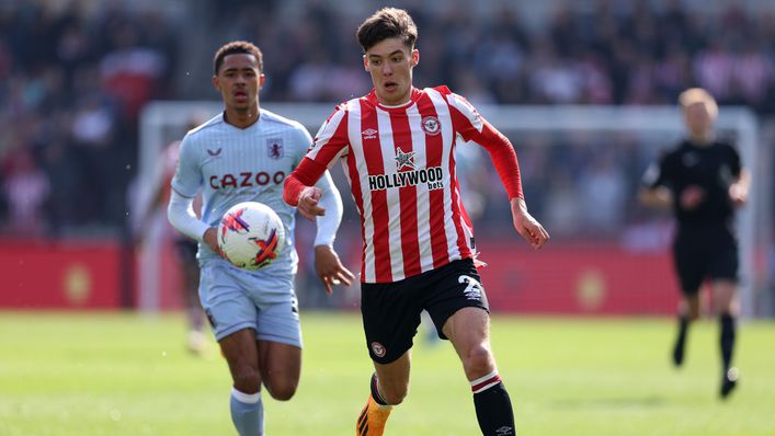 Brentford full-back Aaron Hickey is being considered as a replacement for Kyle Walker