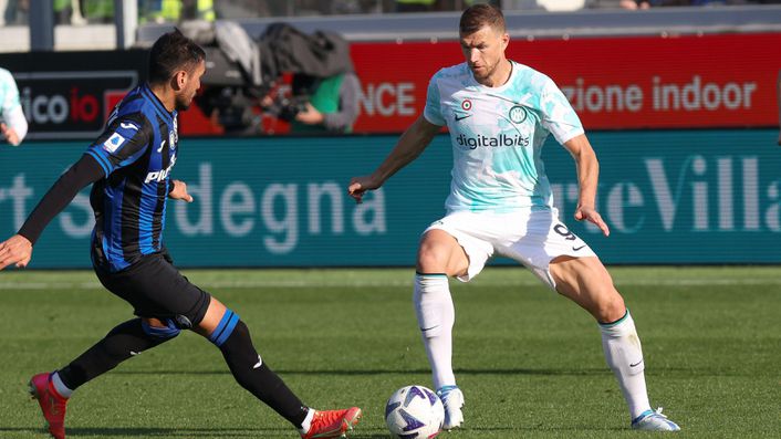 Inter Milan forward Edin Dzeko struck twice in November's 3-2 win over Atalanta