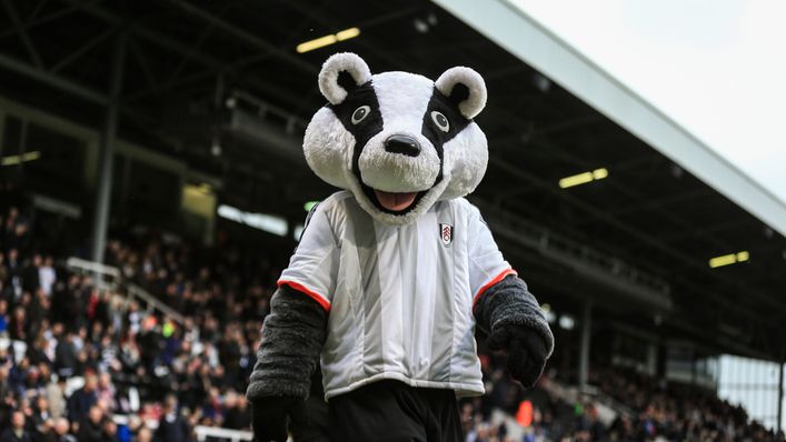 Billy the Badger roams the grounds of Craven Cottage