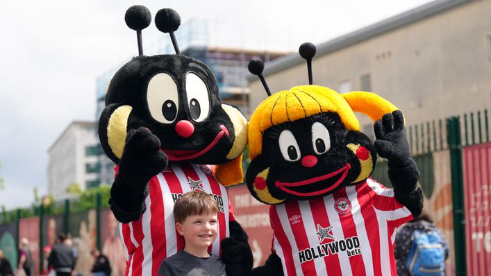Buzz can often be seen accompanied by Buzzette ahead of kick-off at the Community Stadium