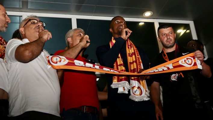 Wilfried Zaha arrived in Istanbul on Sunday night