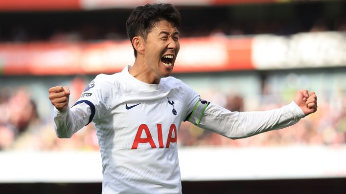 Heung-Min Son scored a brace for Tottenham at Arsenal