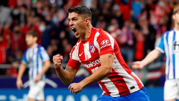 A late brace from Luis Suarez earned Atletico Madrid a point