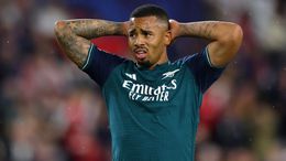 Gabriel Jesus will now be an injury doubt for Arsenal's match against Sheffield United