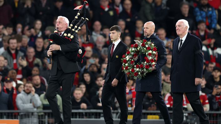 Erik ten Hag led an emotional tribute to Sir Bobby Charlton before kick-off