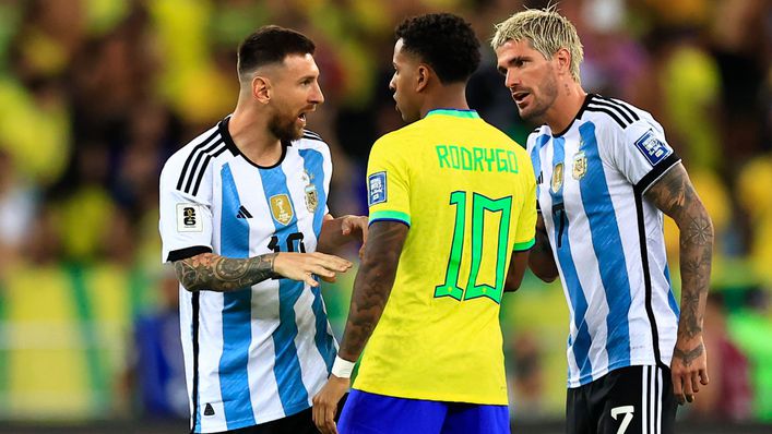 Lionel Messi and Rodrygo were involved in a heated exchange on Wednesday night