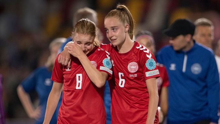 Karen and Sara Holmgaard suffered heartbreak together at Euro 2022