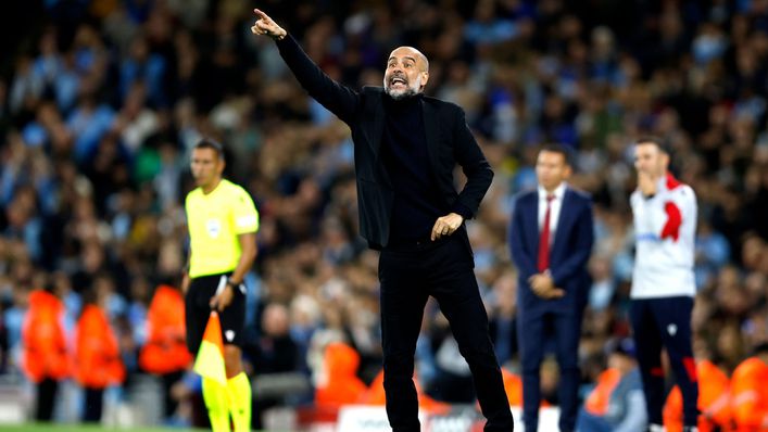 Pep Guardiola's Manchester City's last three games in Europe have tallied 14 goals in total