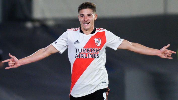 Julian Alvarez's sensational goalscoring form for River Plate in 2021 has piqued Manchester City’s interest