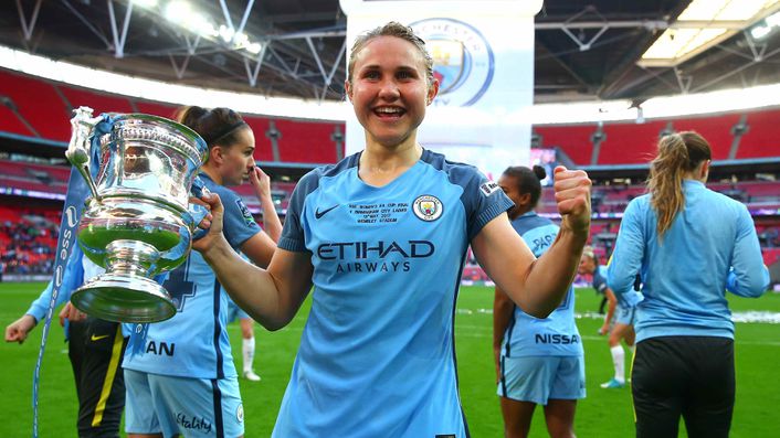 Izzy Christiansen won the WSL, FA Cup and two Conti Cups with Manchester City