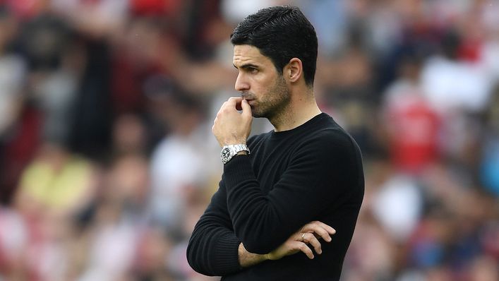 Mikel Arteta's Arsenal finished behind Manchester City in the Premier League last season