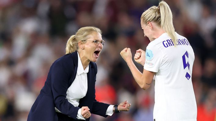 Sarina Wiegman was full of emotion after the final whistle of the quarter-final win over Spain
