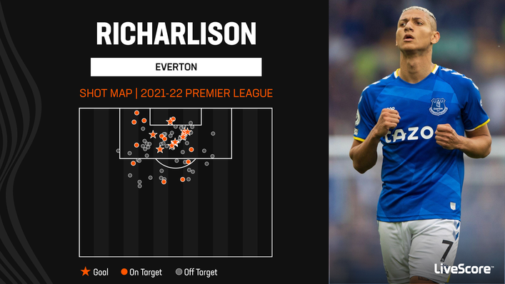 Richarlison netted 10 Premier League goals for Everton last season