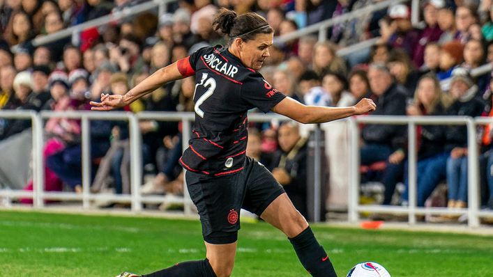 Christine Sinclair will want to make amends for a penalty miss against Nigeria