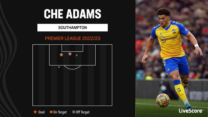 Che Adams offers a significant goal threat for Southampton