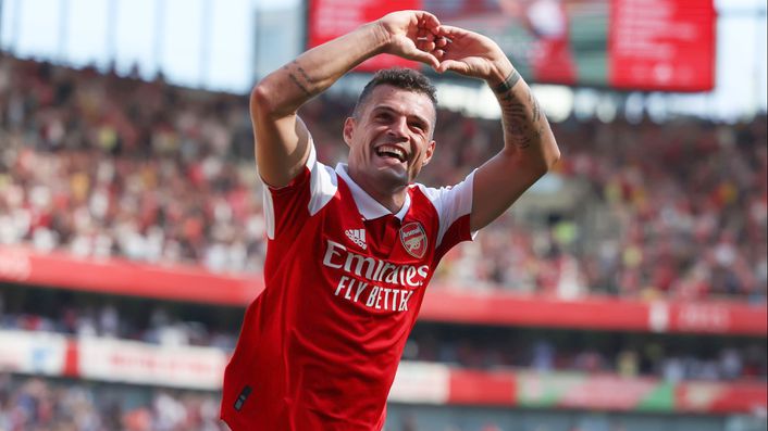 Granit Xhaka has emerged as an unlikely crowd favourite at the Emirates Stadium this term