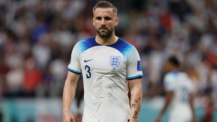 Luke Shaw was one of England's brighter players in an under-par performance