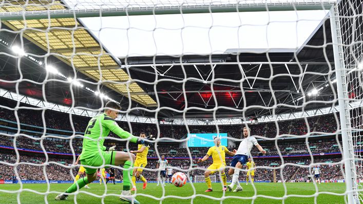 Harry Kane taps home England's opening goal