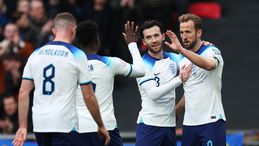 England celebrate Harry Kane's goal to make it 1-0