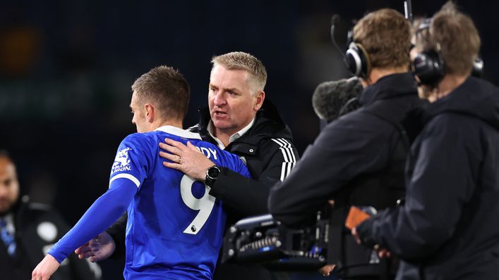 Dean Smith was full of praise for Leicester hero Jamie Vardy