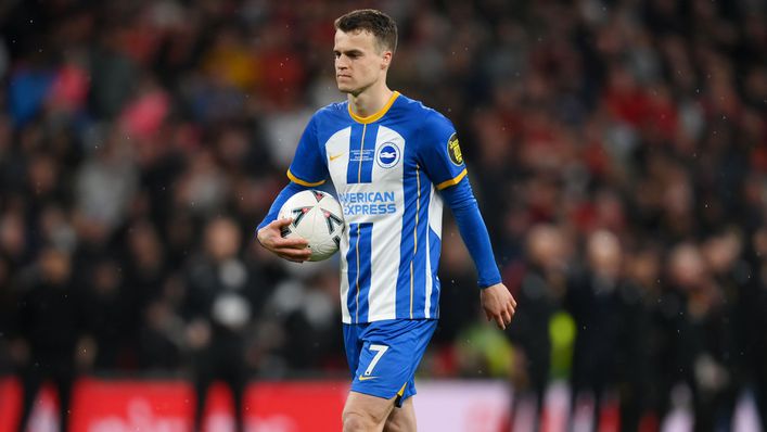 Solly March missed a crucial penalty in Brighton's FA Cup semi-final exit