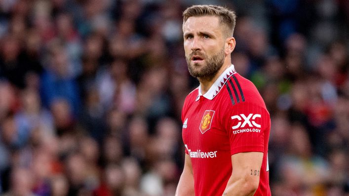 Luke Shaw is a concern for the home clash with Fulham