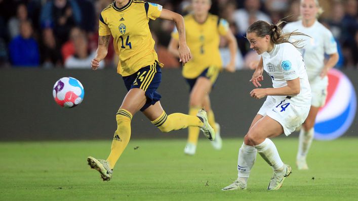 Fran Kirby rounds off the scoring with England's fourth of the night