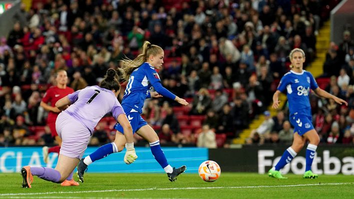 Jess Park scored a wonderful solo goal during Everton's 3-0 win in the Merseyside derby