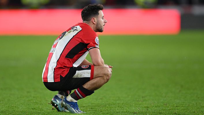 George Baldock after defeat to Luton