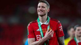 Wout Weghorst won the first trophy of his professional career with Manchester United on Sunday