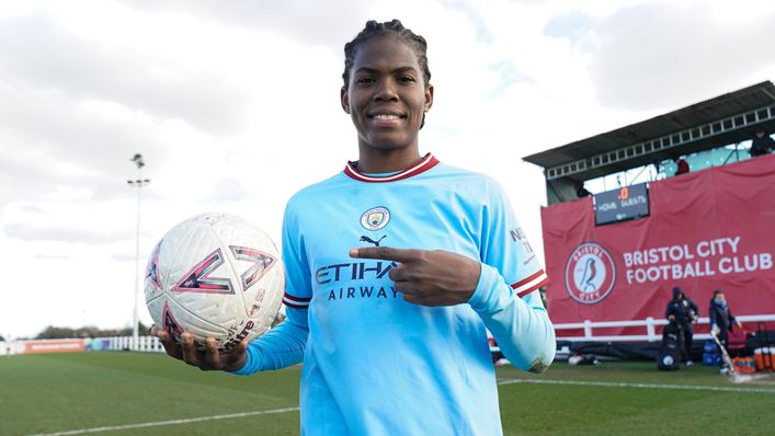 Khadija Shaw scored four as Manchester City thrashed Bristol City 5-0