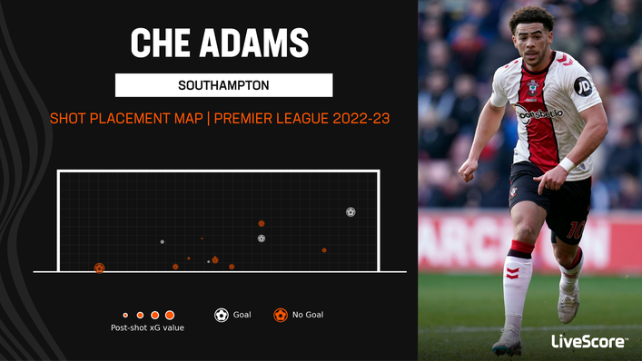 Che Adams has not always been clinical when presented with goalscoring chances this season