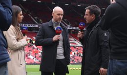 Gary Neville is not convinced Erik ten Hag will be at Manchester United next season