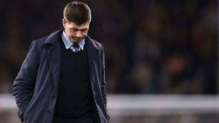 Steven Gerrard exited Aston Villa after a humbling 3-0 loss at Fulham