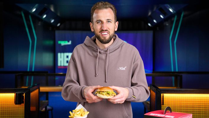 Harry Kane has unveiled his new Record Burger at TOCA Social