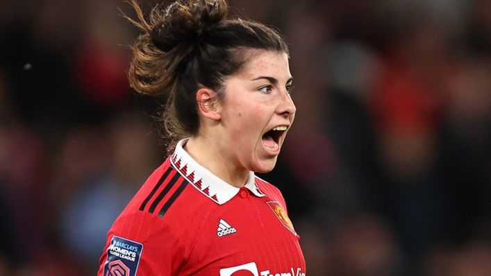 Lucia Garcia was at the double as Manchester United thumped West Ham