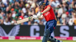 Jos Buttler's scintillating 84 helped England record a 23-run win over Pakistan on Saturday