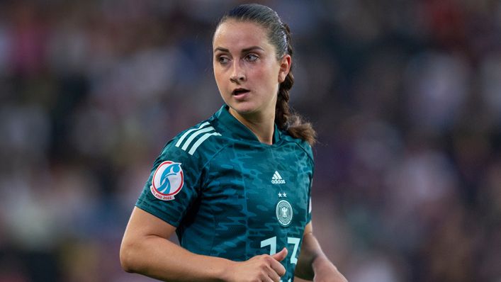 Germany midfielder Sara Dabritz is looking to win her second European Championship