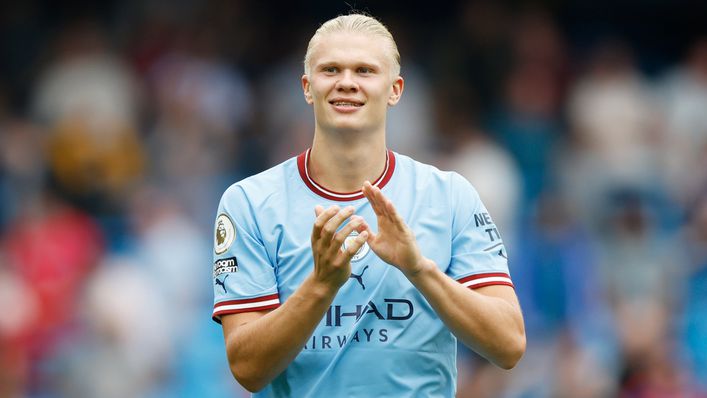 Erling Haaland scored his first hat-trick as a Manchester City player in their 4-2 win over Crystal Palace